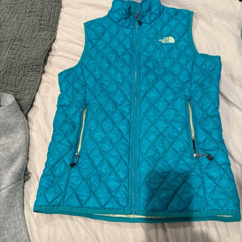 The North Face Teal Quilted Vest
